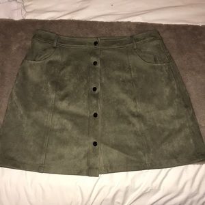 Green skirt